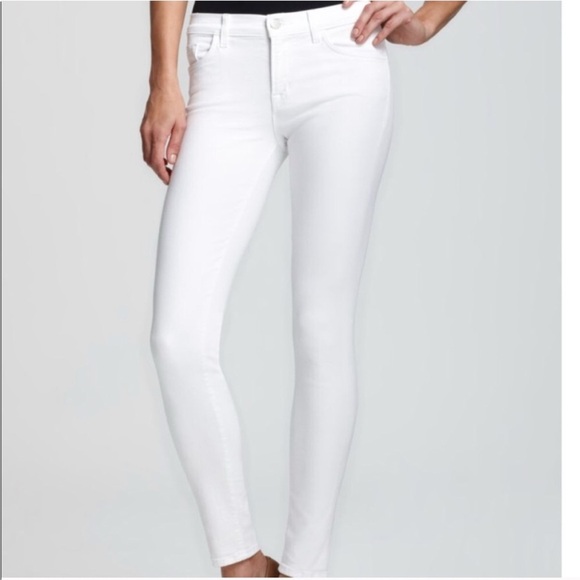 rag & bone Denim - Rag & Bone Super White Low Rise Skinny Jeans - Size 26 EUC